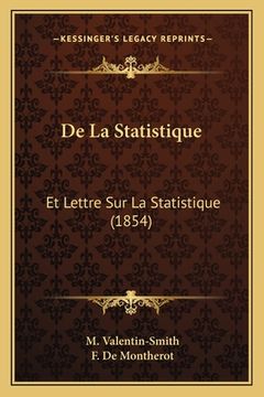 portada De La Statistique: Et Lettre Sur La Statistique (1854) (in French)