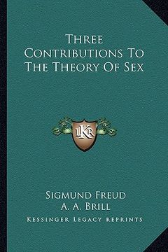 portada three contributions to the theory of sex (en Inglés)