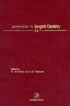 portada advances in inorganic chemistry: inorganic reaction mechanisms (en Inglés)