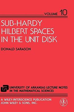 portada sub-hardy hilbert spaces in the unit disk (en Inglés)