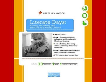 portada literate days: reading and writing with preschool and primary children [with dvd]