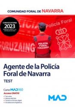 portada Agente de la Policía Foral de Navarra. Test. Comunidad Foral de Navarra (in Spanish)