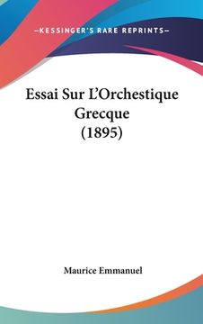 portada Essai Sur L'Orchestique Grecque (1895) (en Francés)