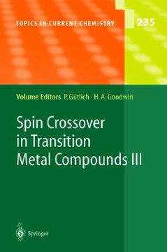 portada spin crossover in transition metal compounds iii (en Inglés)