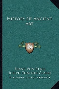 portada history of ancient art (en Inglés)