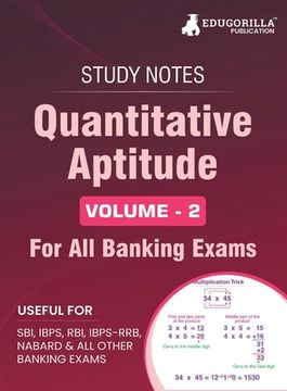 portada Quantitative Aptitude (Vol 2) Topicwise Notes for All Banking Related Exams A Complete Preparation Book for All Your Banking Exams with Solved MCQs IB (en Inglés)