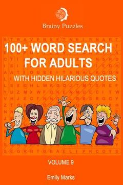 portada 100+ Word Search for Adults: With Hidden Hilarious Quotes (en Inglés)