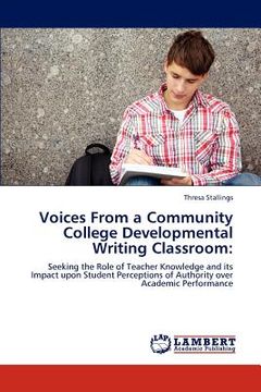 portada voices from a community college developmental writing classroom (en Inglés)