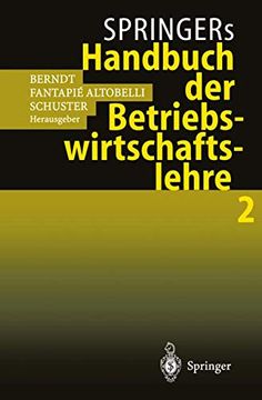 portada Springers Handbuch der Betriebswirtschaftslehre 2 (en Alemán)