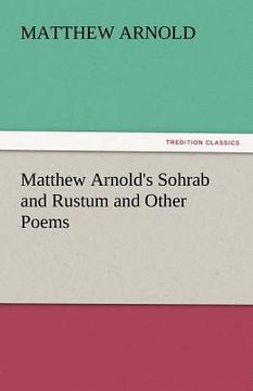 portada matthew arnold's sohrab and rustum and other poems