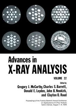 portada Advances in X-Ray Analysis: Volume 22 (in English)