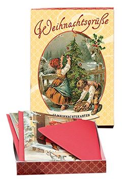 portada Weihnachtsgrüße - Nostalgiepostkarten: 12 Weihnachtskarten (en Alemán)