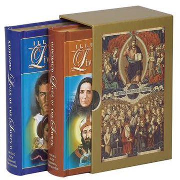 portada illustrated lives of the saints boxed set (en Inglés)