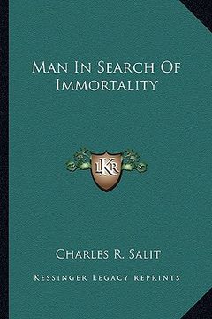 portada man in search of immortality (en Inglés)
