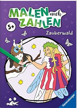 portada Ravensburger Malen Nach Zahlen ab 5 Jahren Zauberwald - 24 Motive - Malheft für Kinder - Nummerierte Ausmalfelder (en Alemán)
