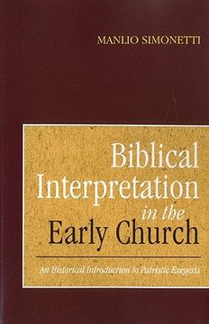 portada biblical interpretation in the early church (en Inglés)