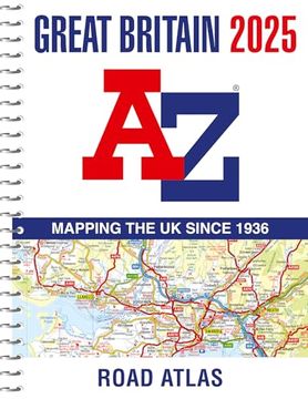 portada Great Britain a-z Road Atlas 2025 (a4 Spiral) (en Inglés)