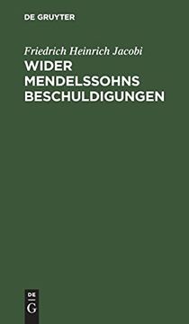 portada Wider Mendelssohns Beschuldigungen (en Alemán)