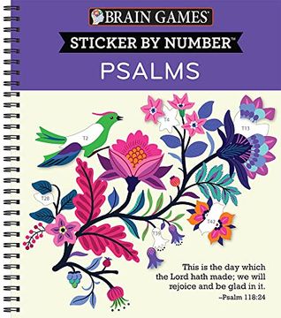 portada Brain Games - Sticker by Number: Psalms (en Inglés)