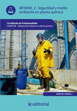 portada Seguridad y Medio Ambiente en Planta Química. Quie0108 - Operaciones Básicas en Planta Química (in Spanish)