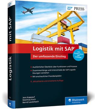 portada Logistik mit Sap: Umfassender Überblick Über Alle Logistikfunktionen von sap scm und sap Erp, Inkl. Einführung in sap S/4Hana (Sap Press) (en Alemán)