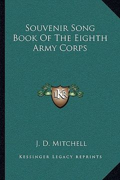 portada souvenir song book of the eighth army corps (en Inglés)