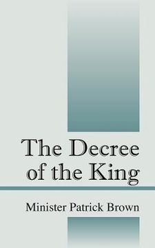 portada the decree of the king (in English)