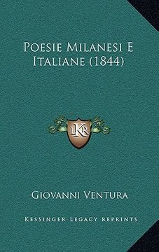 portada poesie milanesi e italiane (1844) (en Inglés)