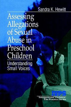 portada assessing allegations of sexual abuse in preschool children: understanding small voices