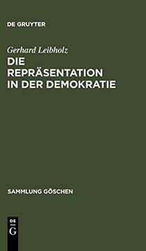 portada Die Repräsentation in der Demokratie (en Alemán)