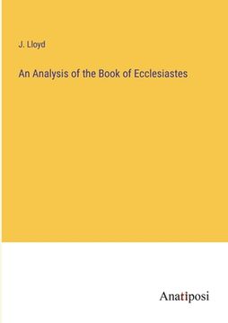 portada An Analysis of the Book of Ecclesiastes (in English)