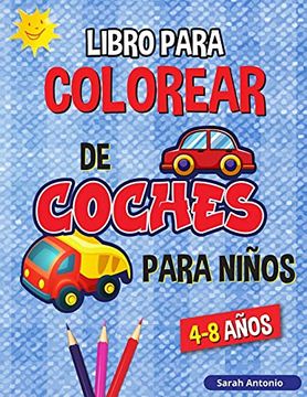 portada Libro Para Colorear de Camiones y Coches Para Niños: Libro Para Colorear de Vehículos Para Niños