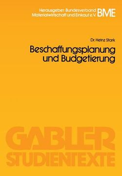 portada Beschaffungsplanung Und Budgetierung (en Alemán)