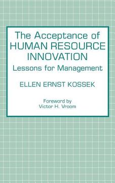 portada the acceptance of human resource innovation: lessons for management (en Inglés)