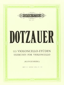 portada 113 Exercises for Violoncello, Book 2: Nos. 35-62 (Edition Peters) (en Alemán)