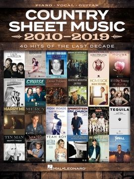 portada Country Sheet Music 2010-2019: Piano, Vocal, Guitar 