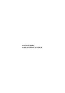 portada Christina Goestl - Coco Mattrosa Multiverse - Band 1