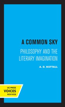 portada A Common Sky: Philosophy and the Literary Imagination (en Inglés)