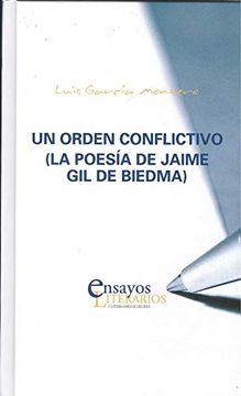 portada Un Orden Conflictivo (la Poesía de Jaime gil de Biedma) (in Spanish)