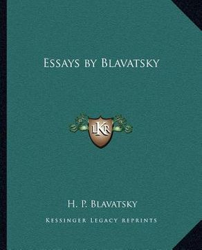 portada essays by blavatsky