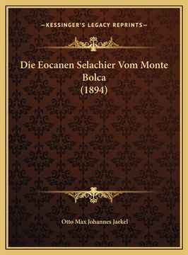 portada Die Eocanen Selachier Vom Monte Bolca (1894) (in German)