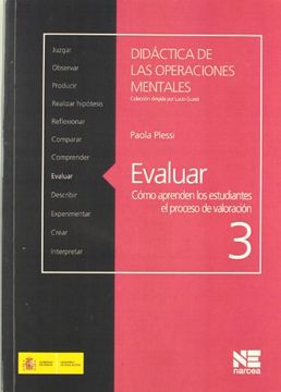 portada Evaluar: Cómo aprenden los estudiantes (Didáctica de las operaciones mentales 3) (in Spanish)