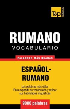 portada Vocabulario Español-Rumano - 9000 Palabras más Usadas: 250 (Spanish Collection)