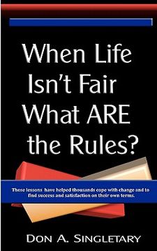 portada when life isn't fair what are the rules? (en Inglés)