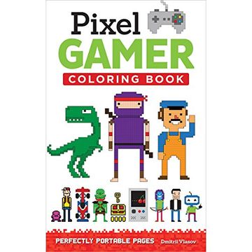 portada Pixel Gamer Coloring Book (On-the-go Coloring Book)