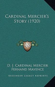 portada cardinal mercier's story (1920) (en Inglés)