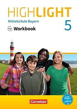portada Highlight - Mittelschule Bayern / 5. Jahrgangsstufe - Workbook mit Audios Online (en Inglés)