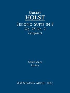 portada second suite in f, op. 28 no. 2 - study score