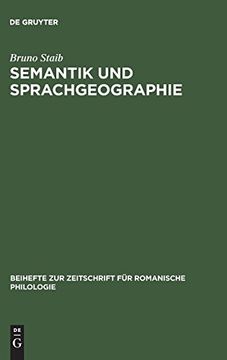 portada Semantik und Sprachgeographie (Beihefte zur Zeitschrift f r Romanische Philologie) (en Alemán)