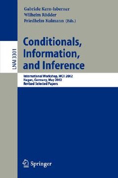 portada conditionals, information, and inference: international workshop, wcii 2002, hagen, germany, may 13-15, 2002, revised selected papers (en Inglés)